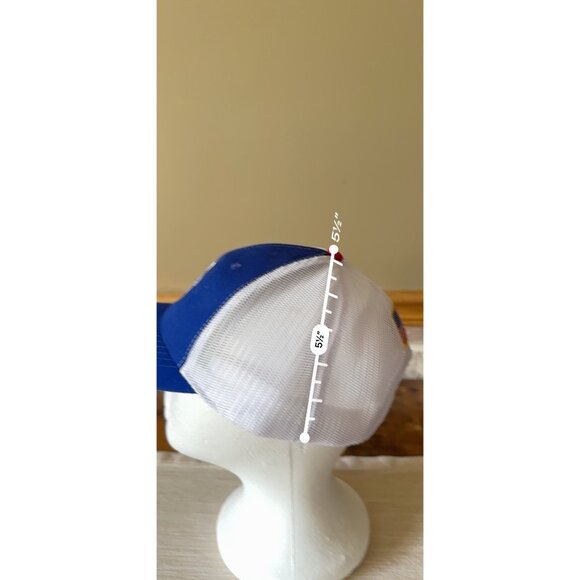 Napa Logo Blue & White Mesh Snapback Cap Amercian Flag - Picture 13 of 15